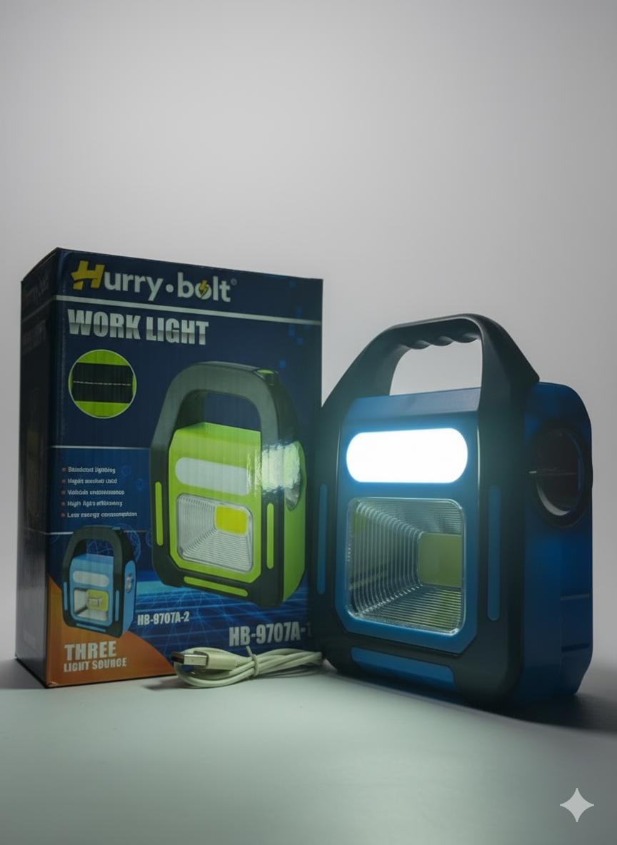 Hurry Bolt Emergency Light With Solar Three Light Sources