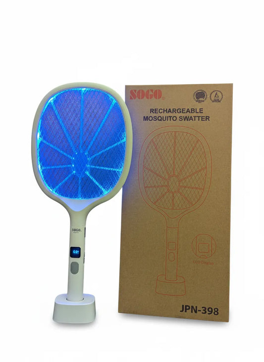 SOGO JPN-398 Rechargeable Mosquito Swatter or Mosquito Racket With LED Display