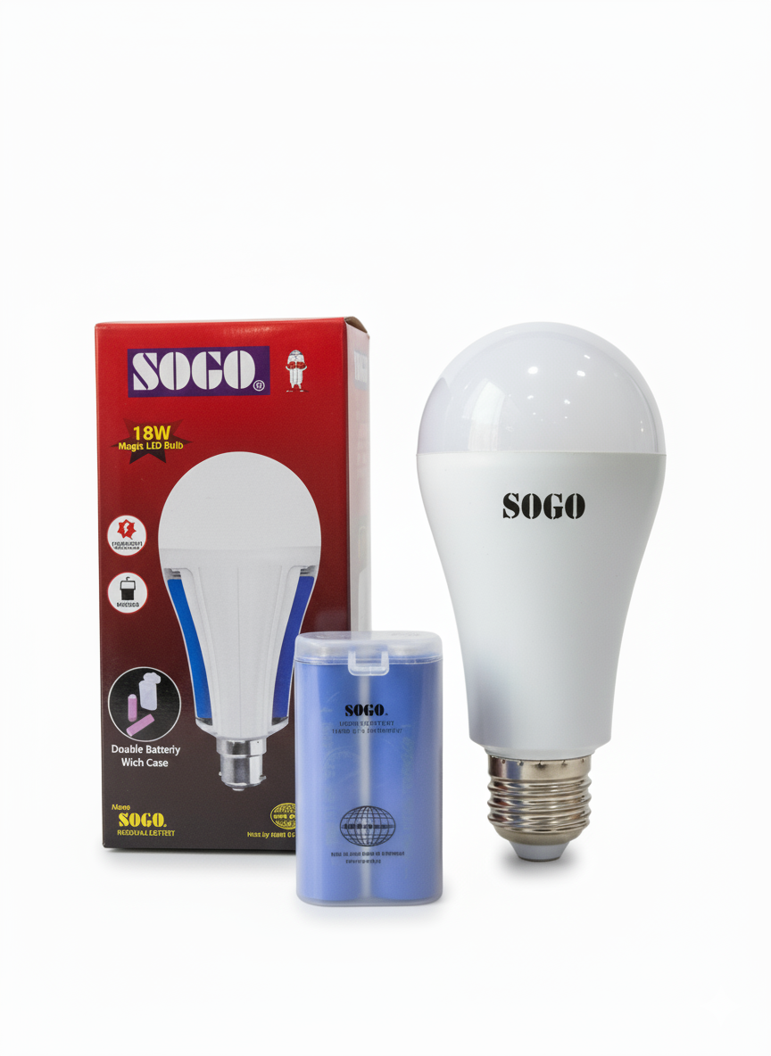 Sogo (18w) Rechargeable Emergency LED Magic Bulb (E27)