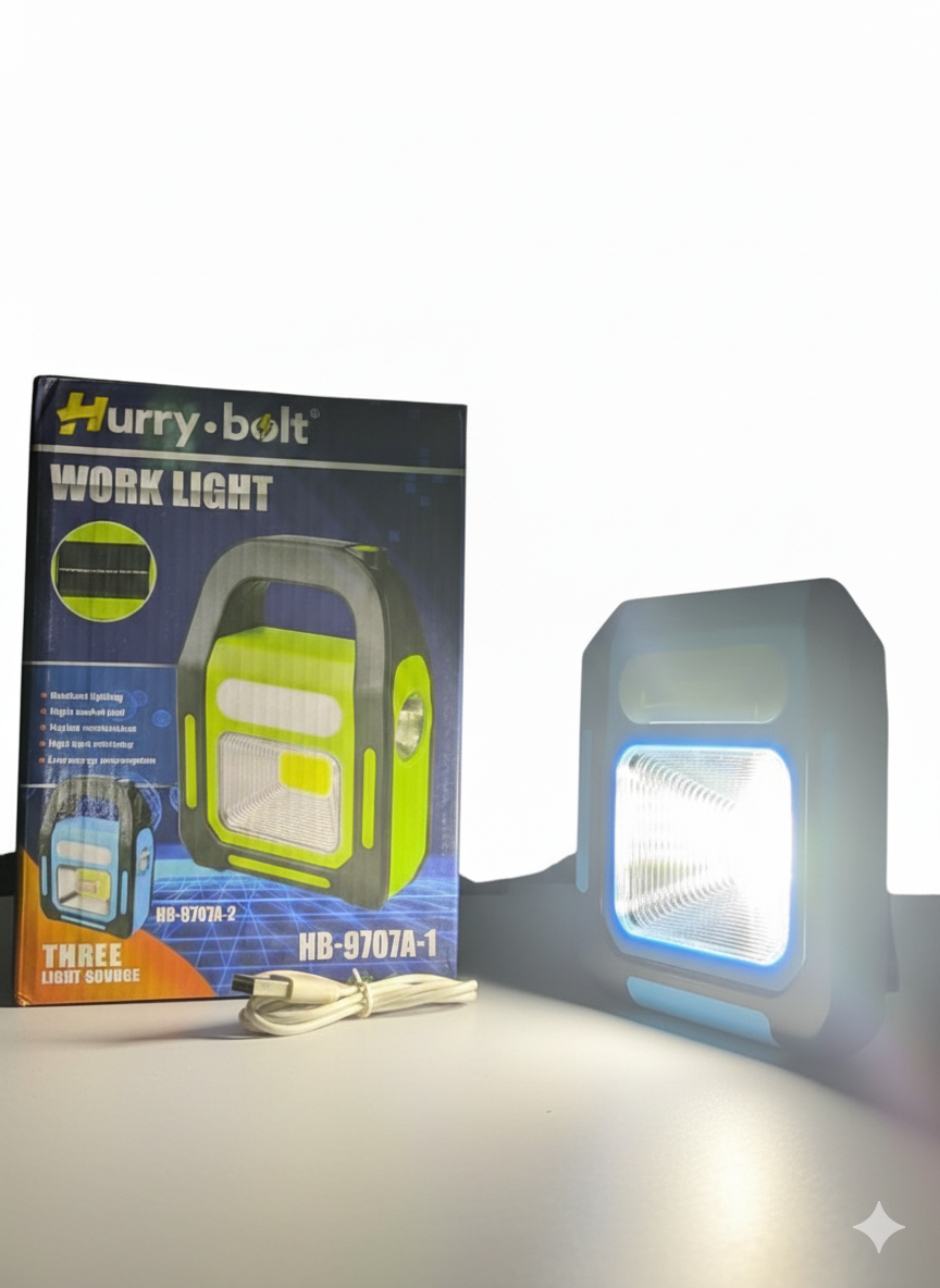 Hurry Bolt Emergency Light With Solar Three Light Sources
