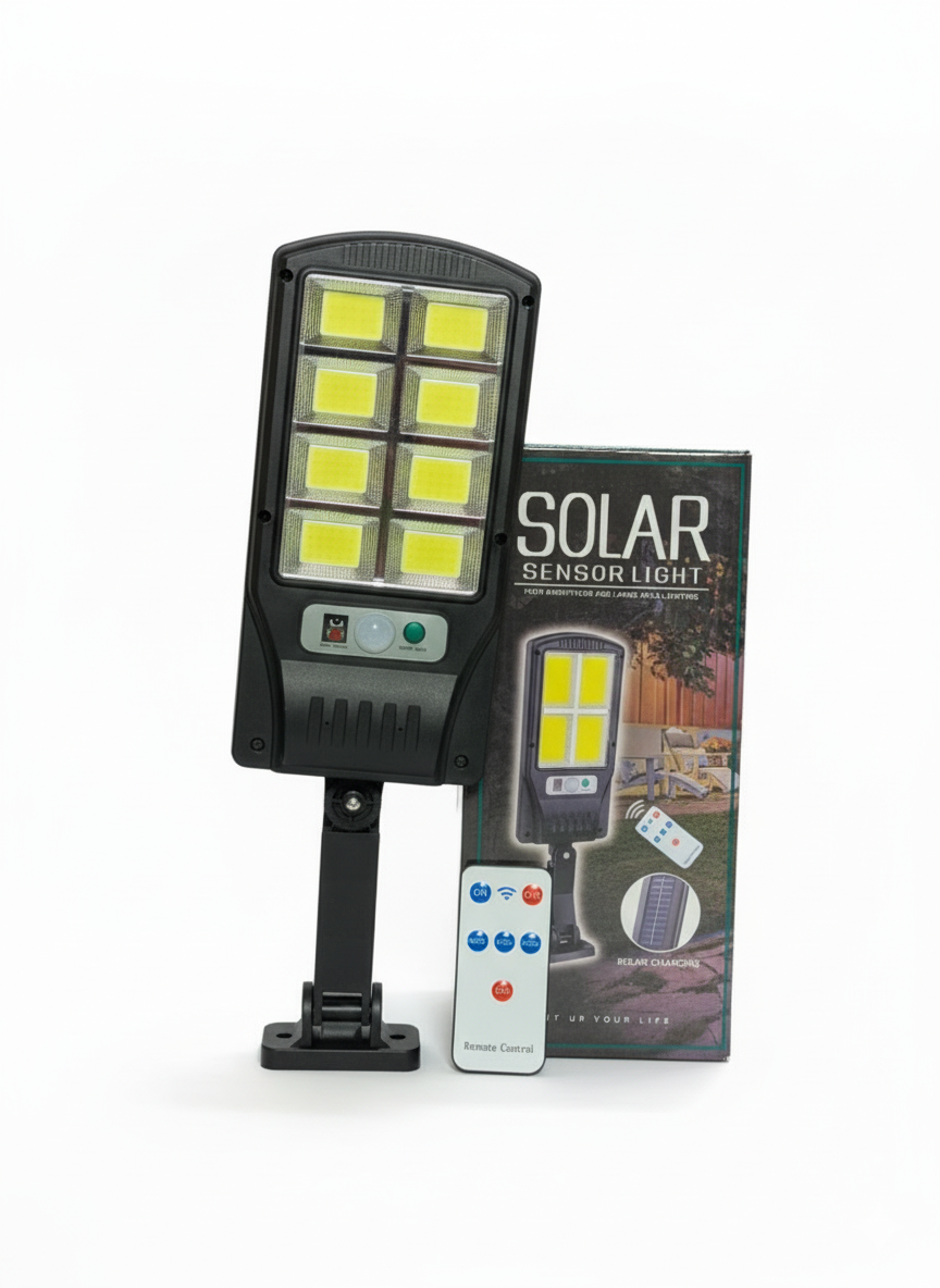 SOLAR INDUCTION STREET LAMP 8 COB LIGHTS 80 WATTS