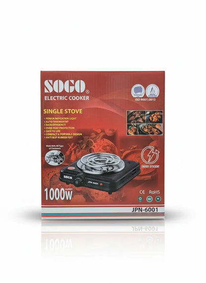 Sogo Electric Cooker & Stove – 1000 Watts