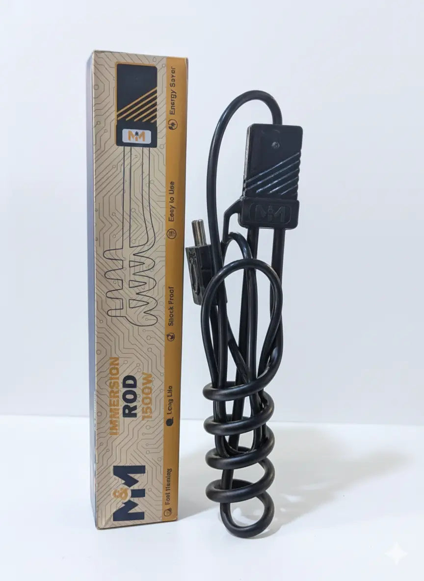 M & M Immersion Rod – 1500W Matt Black Model