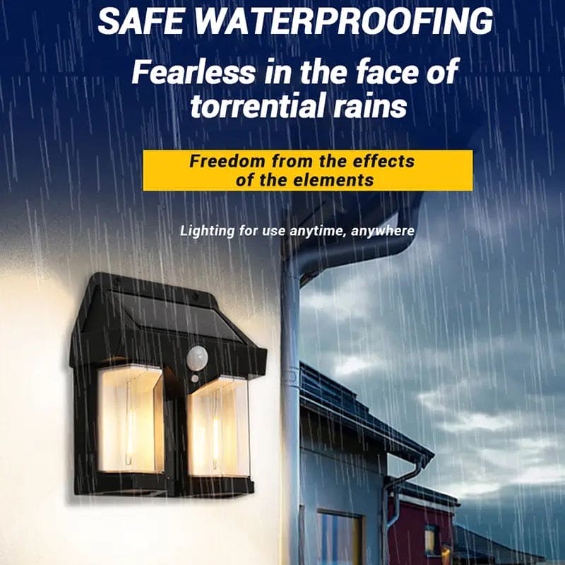 Double LED Solar Sensor Lamp