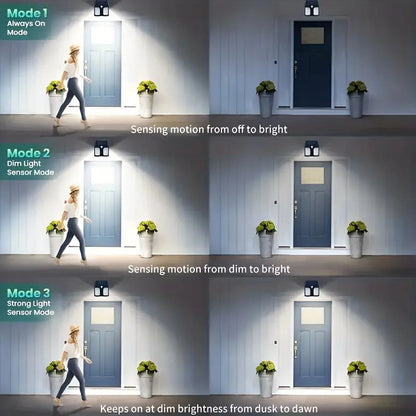 Double LED Solar Sensor Lamp