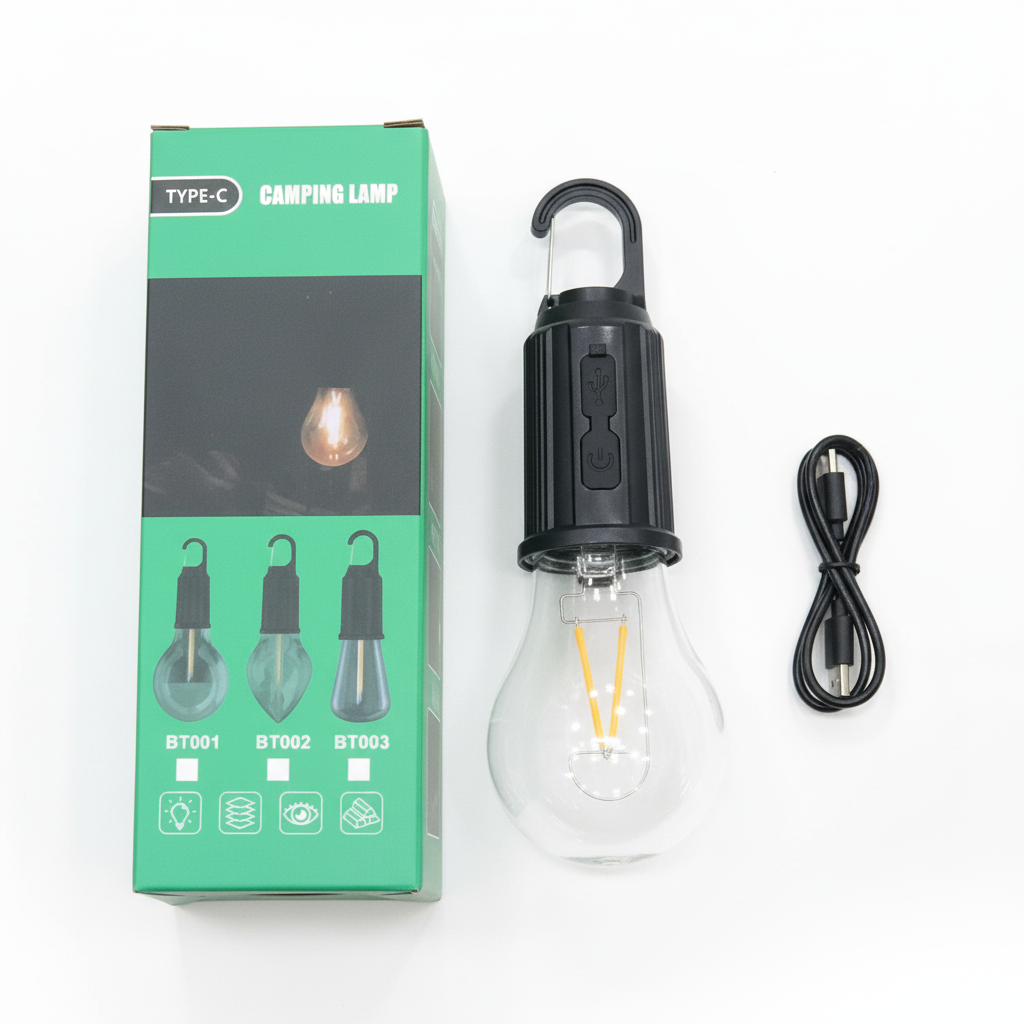 Rechargeable LED Lamp Bulb | Camping Bulb