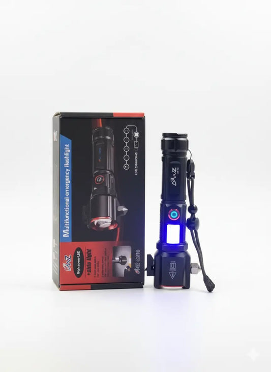 RL-2210 Multifunctional Emergency Flashlight with Power Bank, Seatbelt Cutter & Window Breaker