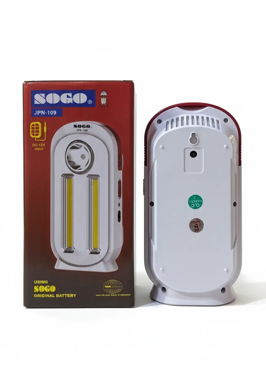 Sogo JPN-109 Portable Rechargeable Light | 11Hr Backup | Dual Light Source