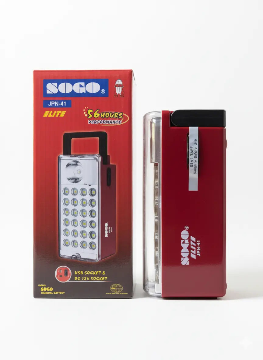 Sogo JPN-41 Rechargeable Light | 56 Hours Backup, Power Bank.