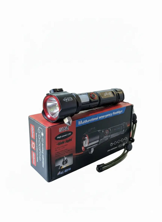RL-2210 Multifunctional Emergency Flashlight with Power Bank, Seatbelt Cutter & Window Breaker