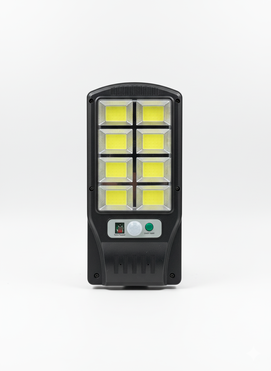 SOLAR INDUCTION STREET LAMP 8 COB LIGHTS 80 WATTS