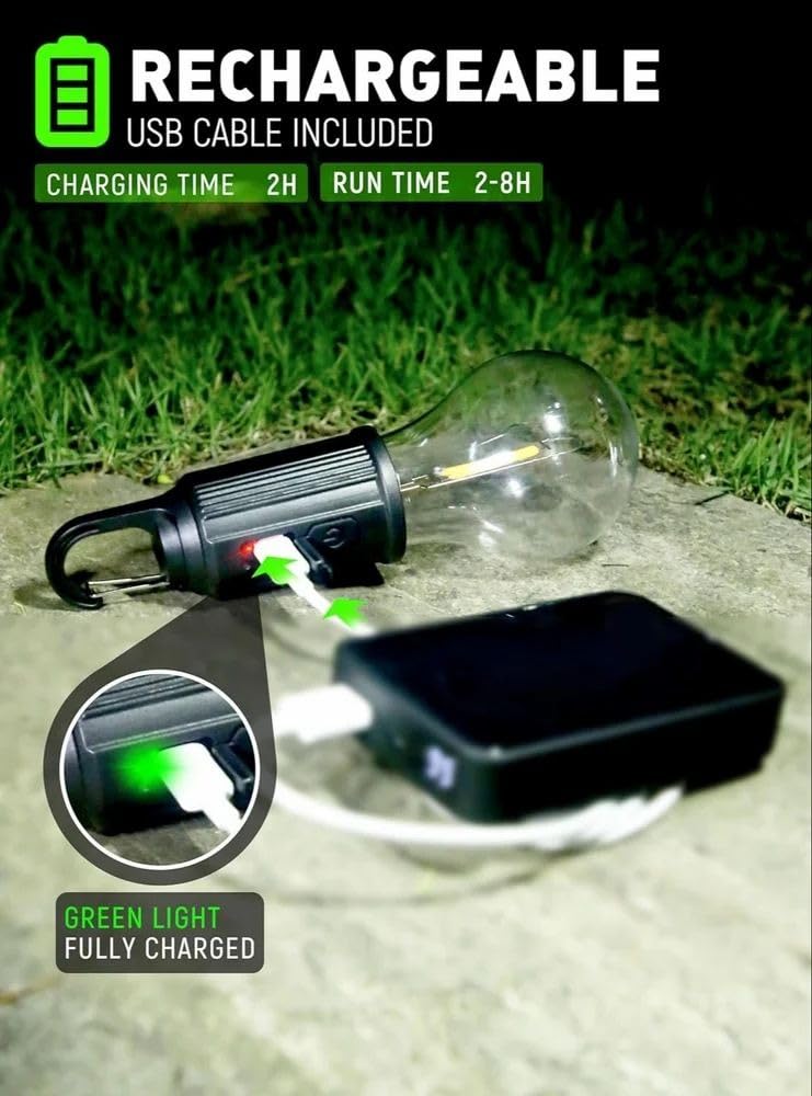 Rechargeable LED Lamp Bulb | Camping Bulb