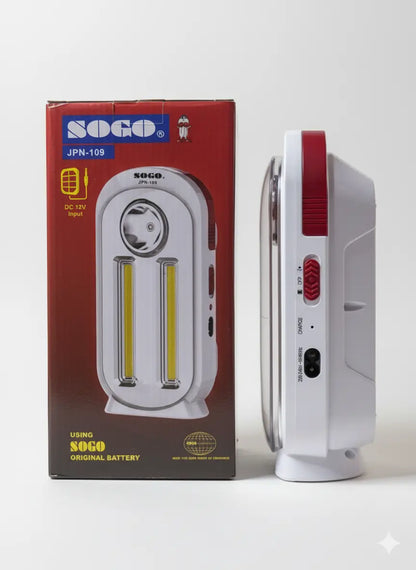 Sogo JPN-109 Portable Rechargeable Light | 11Hr Backup | Dual Light Source