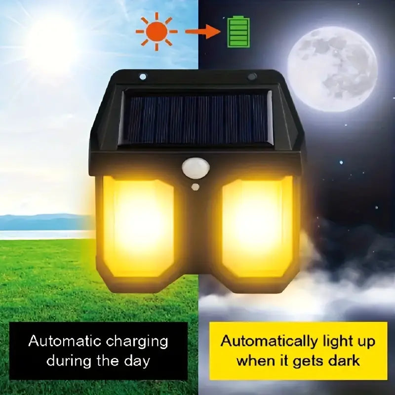 Double LED Solar Sensor Lamp