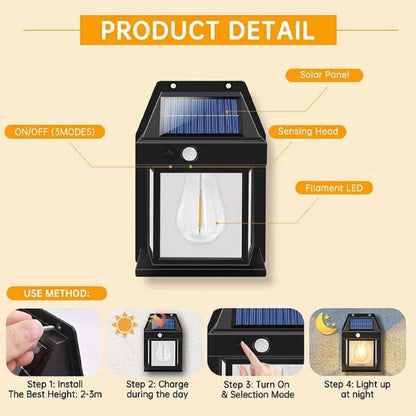 Solar Wall Lamp With Motion Sensor
