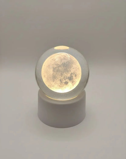 Lunar Light Crystal Ball Lamp - Moon Style